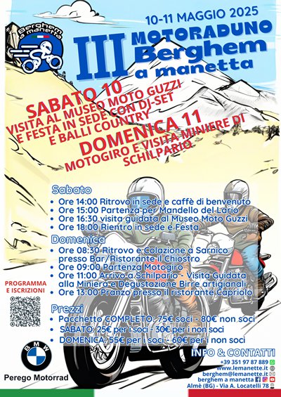 Locandina evento III MOTORADUNO Berghem a Manetta