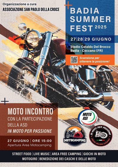 Locandina evento BADIA SUMMER FEST