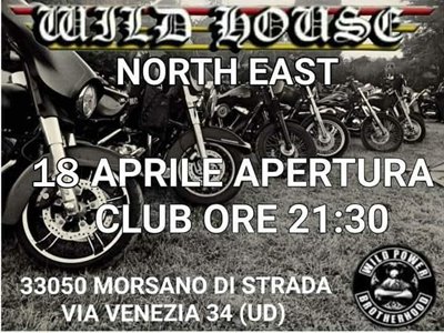 Locandina evento APERTURA WILD HOUSE