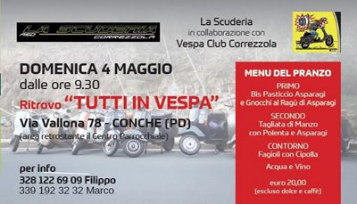 Locandina evento TUTTI IN VESPA 
