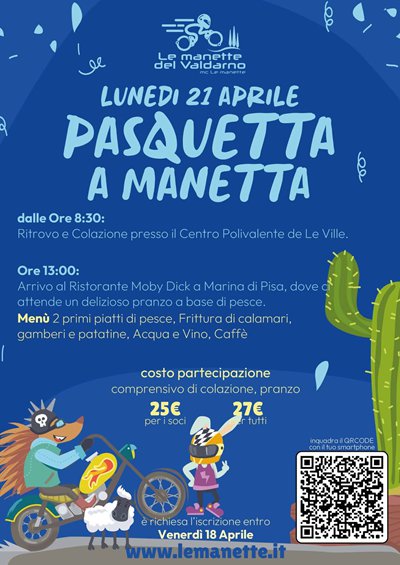 Locandina evento PASQUETTA A MANETTA
