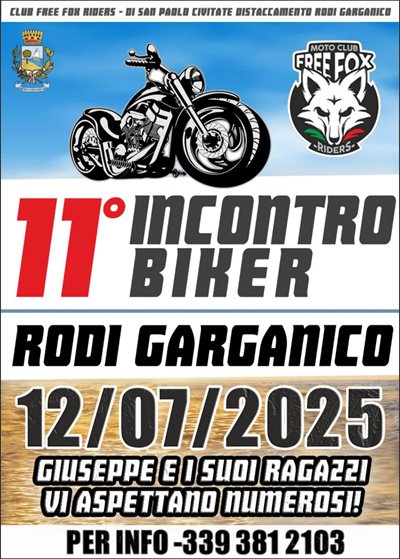 Locandina evento 11 INCONTRO BIKER