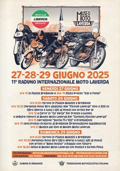 Locandina evento 11° RADUNO INTERNAZIONALE MOTO LAVERDA