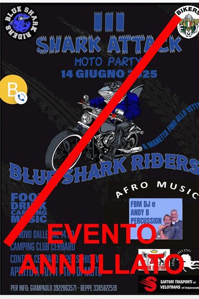 Locandina evento Shark attack