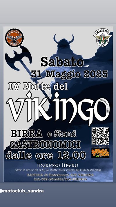 Locandina evento 4^ Notte del Vikingo