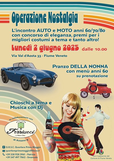 Locandina evento OPERAZIONE NOSTALGIA 