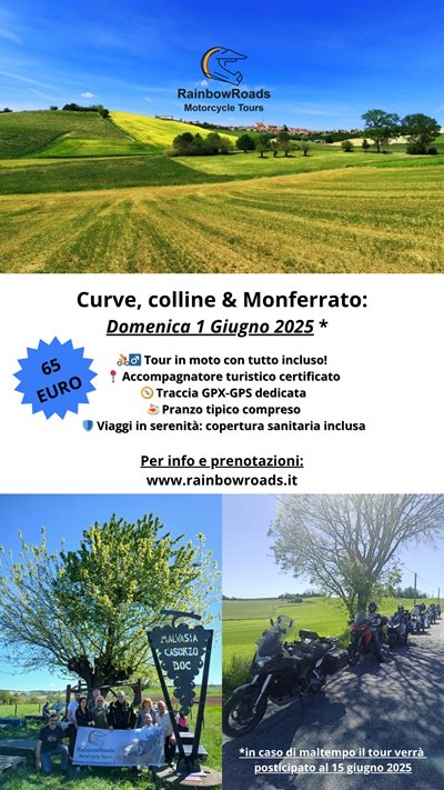 Locandina evento Curve, colline & Monferrato