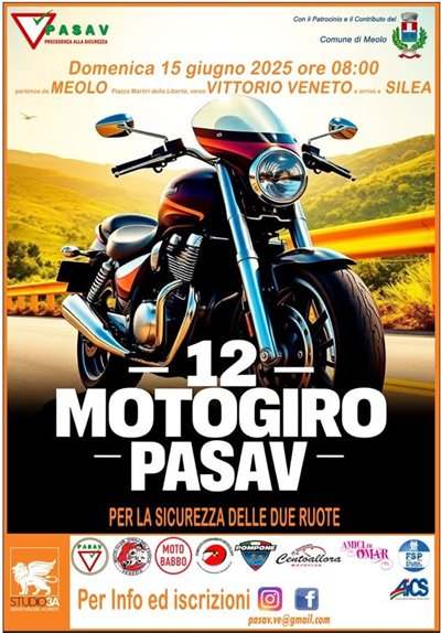 Locandina evento 12^ MOTOGIRO PASAV