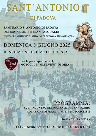 Locandina evento Benedizione del Motociclista 