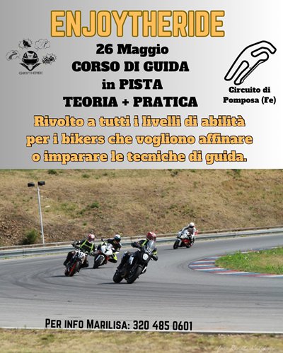 Locandina evento CORSO DI GUIDA IN PISTA