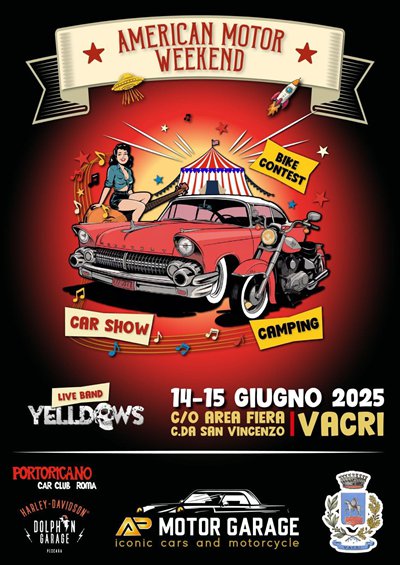 Locandina evento AMERICAN MOTOR WEEKEND 2025