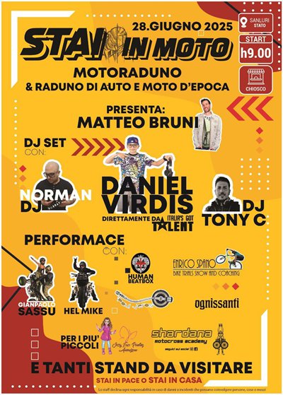 Locandina evento STAI IN MOTO