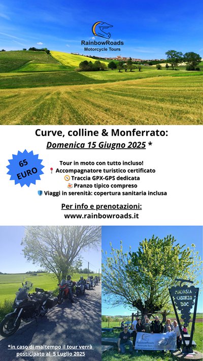 Locandina evento Curve, colline & Monferrato