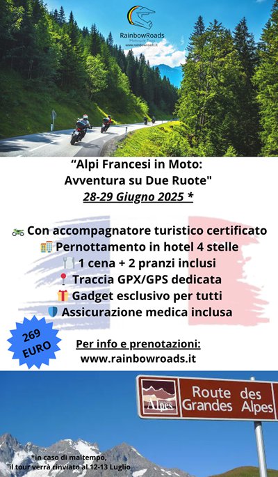 Locandina evento Weekend in Francia: strade che sfiorano il cielo