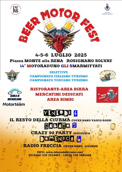 Locandina evento Beer Motor Fest - gli smarmittati 