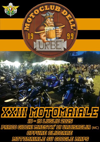 Locandina evento XXIII MOTOMAIALE