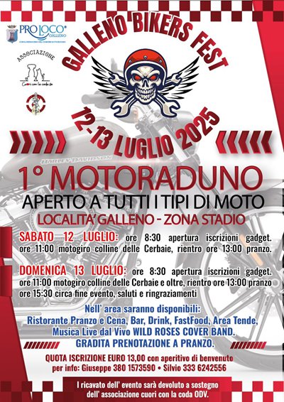 Locandina evento GALLENO BIKERS FEST