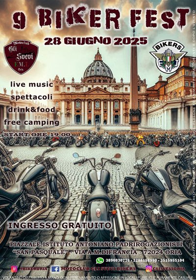 Locandina evento 9 Biker Fest 