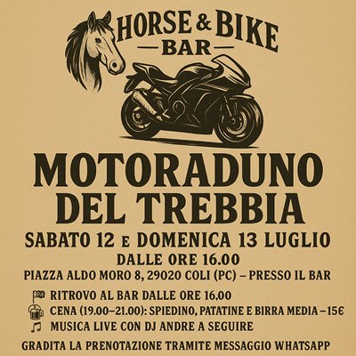 Locandina evento Motoraduno del Trebbia 