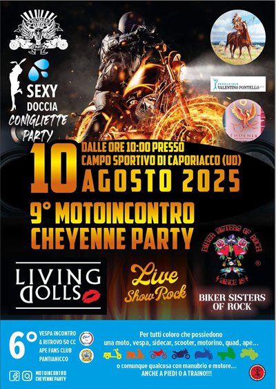 Locandina evento MOTOINCONTRO CHEYENNE PARTY