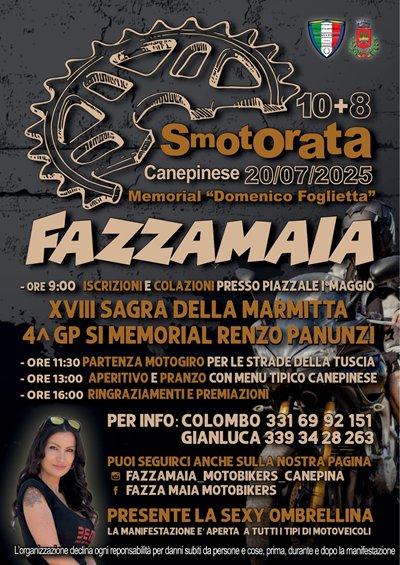 Locandina evento 10+8 SMOTORATA CANEPINESE 