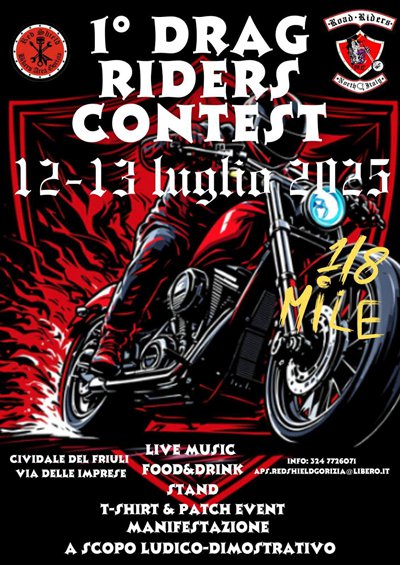 Locandina evento DRAG RIDERS CONTEST
