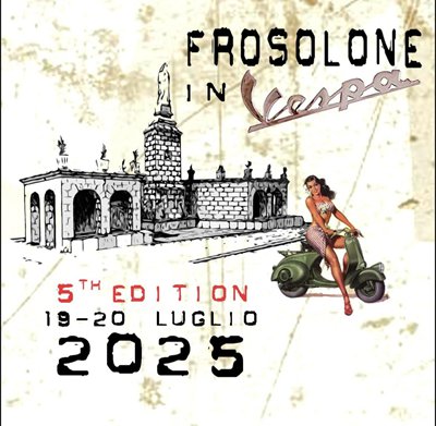 Locandina evento Frosolone in Vespa
