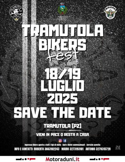 Locandina evento TRAMUTOLA BIKERS FEST
