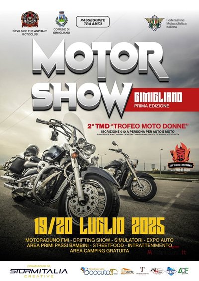 Locandina evento MOTOR SHOW DI GIMIGLIANO