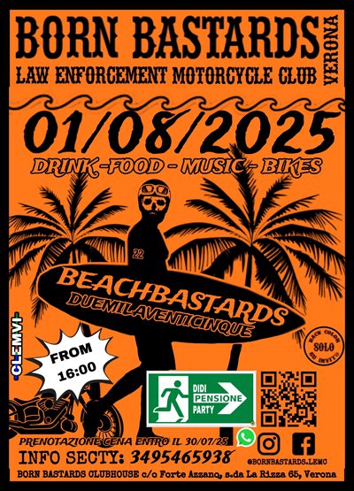 Locandina evento Beachbastards 2025