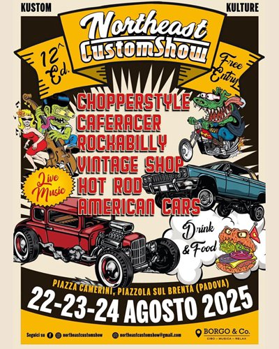 Locandina evento 12 NOERTHEAST CUSTOM SHOW