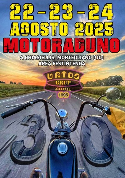 Locandina evento 30esimo motoraduno Urtos