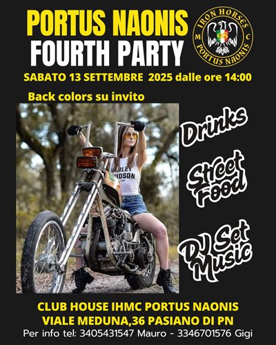 Locandina evento PORTUS NAONIS FOURTH PARTY