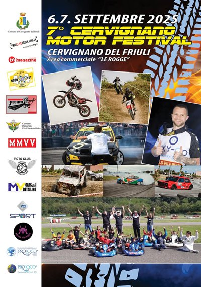 Locandina evento CERVIGNANO MOTOR FESTIVAL