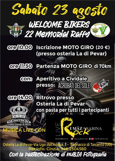 Locandina evento 22 MEMORIAL RAFFY