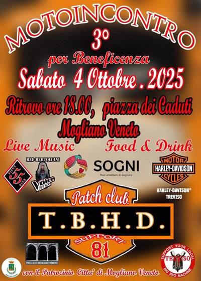 Locandina evento MOTOINCONTRO DI BENEFICENZA 