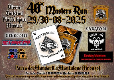 Locandina evento XXXX MASTER RU