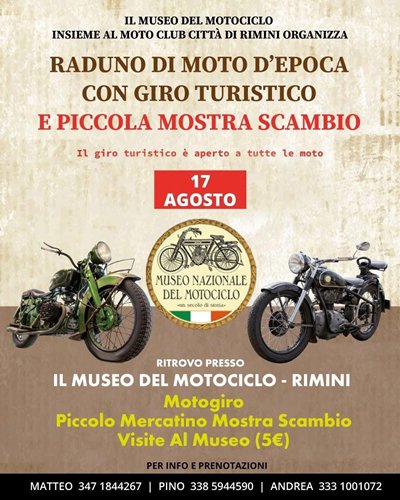 Locandina evento RADUNO DI MOTO D'EPOCA