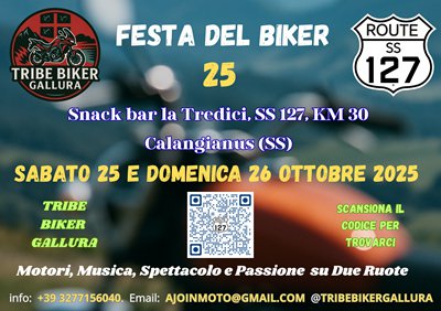 Locandina evento FESTA DEL BIKER 25 