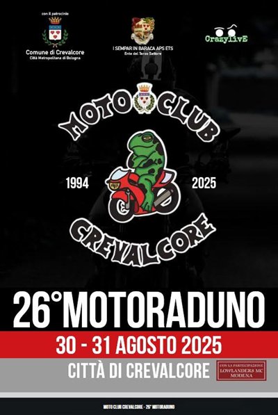 Locandina evento 26^ MOTORADUNO CREVALCORE