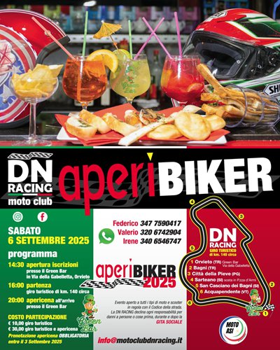 Locandina evento APERIBIKER 2025