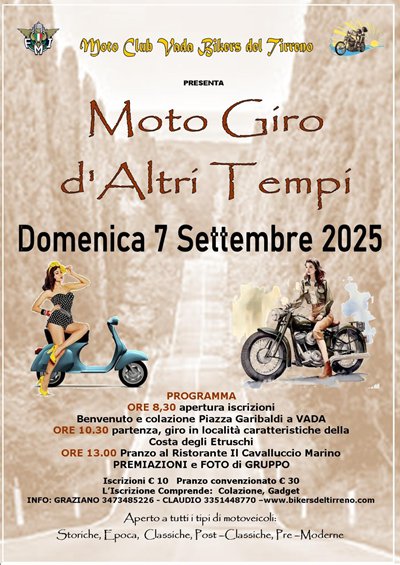 Locandina evento Moto Giro d'altri Tempi 