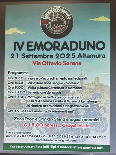 Locandina evento IV EMORADUNO 
