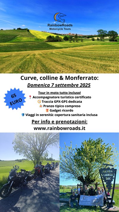 Locandina evento Curve, colline & Monferrato