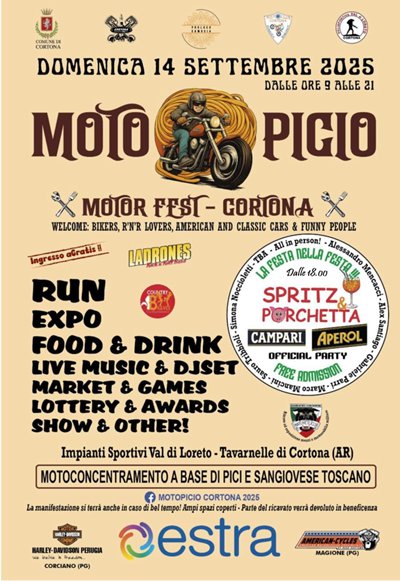 Locandina evento MOTOPICIO CORTONA