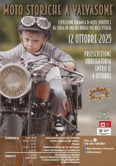 Locandina evento MOTO STORICHE A VALVASONE