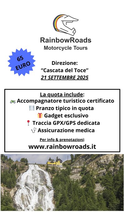 Locandina evento Direzione: Cascata del Toce