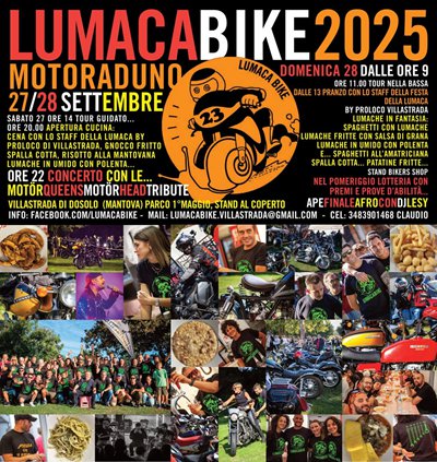 Locandina evento 23° LUMACABIKE