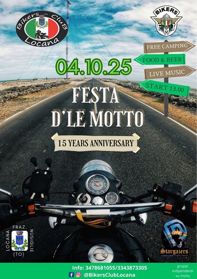 Locandina evento FESTA D'LE MOTTO