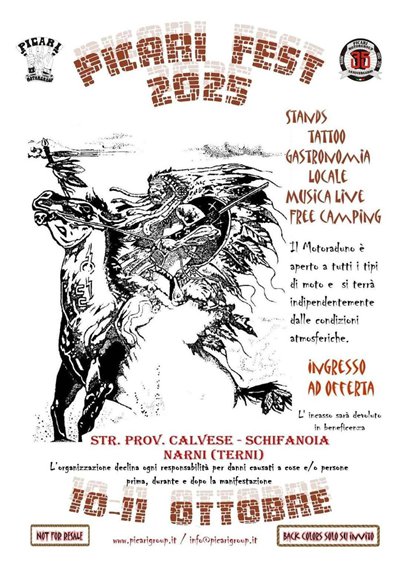 Locandina evento PICARI FEST